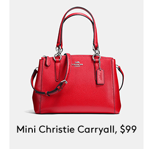 MINI CHRISTIE CARRYALL, $99