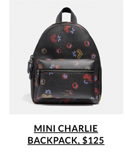 Mini Charlie Backpack, $125