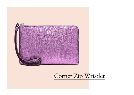 Corner Zip Wristlet