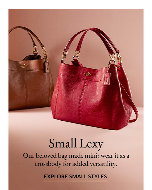 Small Lexy | Our beloved bag made mini: wear it as a crossbody for added versatility. | EXPLORE SMALL STYLES