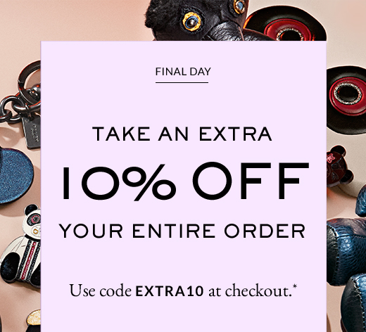 FINAL DAY | TAKE AN EXTRA 10% OFF YOUR ENTIRE ORDER | Use code EXTRA10 at checkout.*