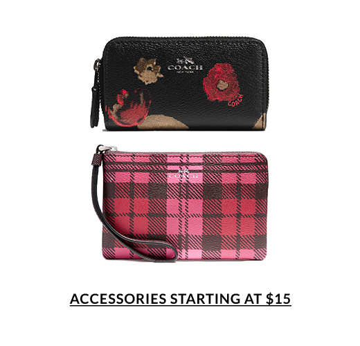 Accessories starting at $15