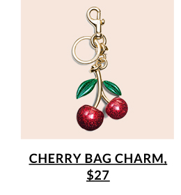 Cherry Bag Charm, $27
