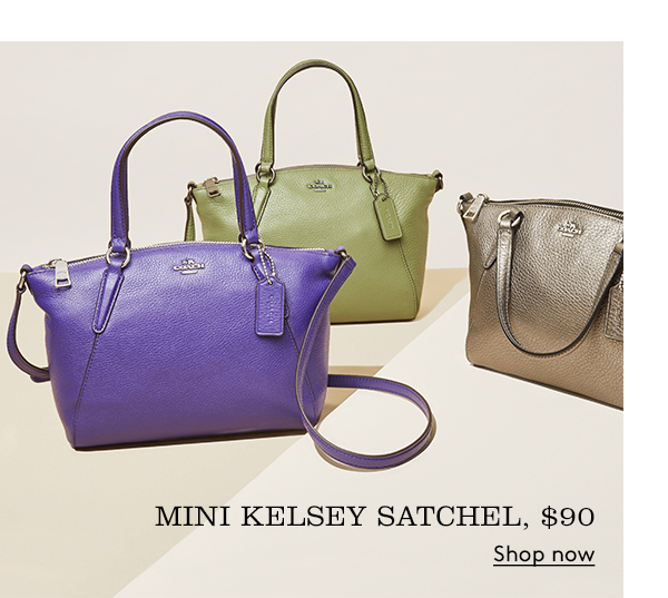 mini kelsey satchel, $90 | shop now