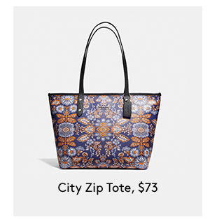 City Zip Tote, $73