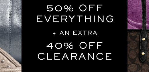 50% Off Everything + an Extra 40% Off Clearance