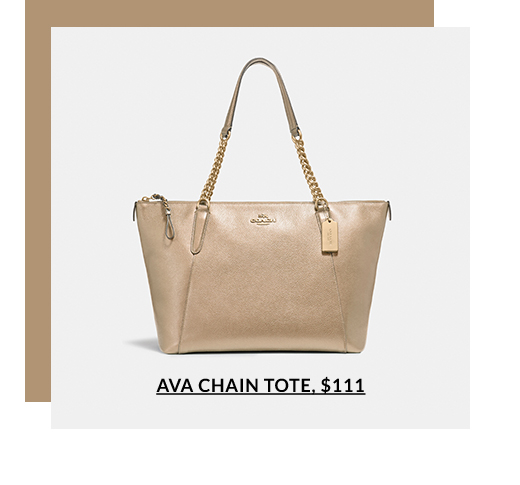 AVA CHAIN TOTE, $111