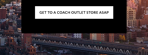 GET TO A COACH OUTLET STORE ASAP