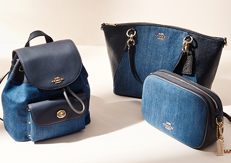 Backpack, handbag and wallet