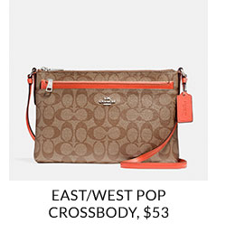 EAST/WEST POP CROSSBODY, $53