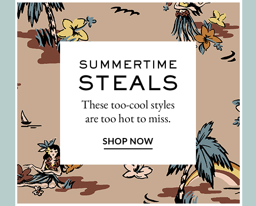 SUMMERTIME STEALS | SHOP NOW