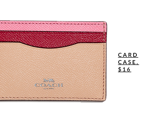COACH | CARD CASE, $16