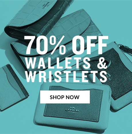 70% OFF WALLETS & WRISTLETS | SHOP NOW