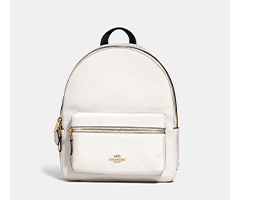 Medium White Charlie Bag