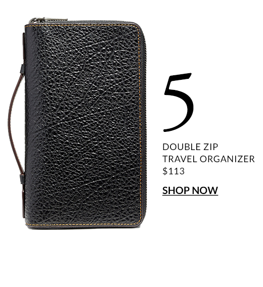 5 DOUBLE ZIP TRAVEL ORGANIZER $113 | SHOP NOW