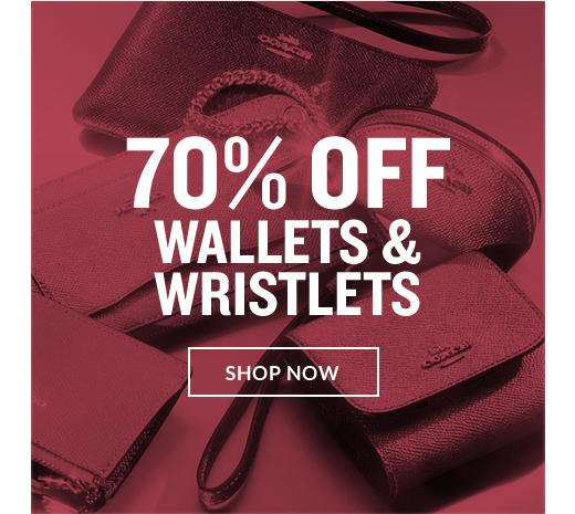70% OFF WALLETS & WRISTLETS | SHOP NOW