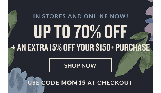 UP TO 70% OFF | SHOP NOW