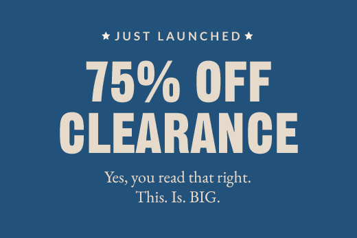 75% off Clearance