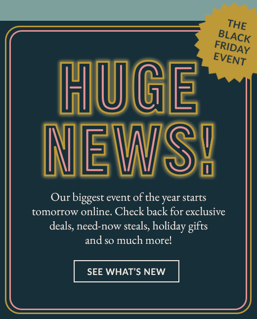 THE BLACK FRIDAY EVENT | HUGE NEWS! | SEE WHAT'S NEW