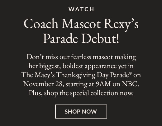 WATCH Coach Mascot Rexy's  Parade Debut! | SHOP NOW