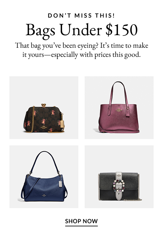 DON'T MISS THIS! Bags Under $150 | That bag you've been eyeing? It's time to make it yours—especially with prices this good.