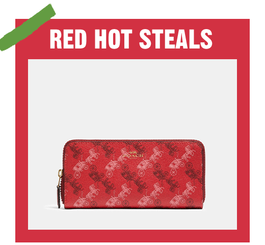 RED HOT STEALS | Wallets | Bags | SHOP NOW