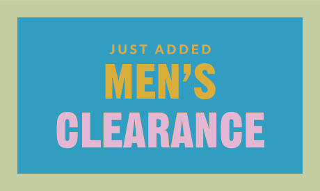 JUST ADDED MEN'S CLEARANCE