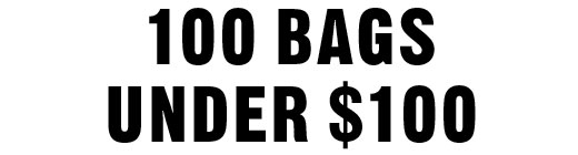 100 BAGS UNDER $100