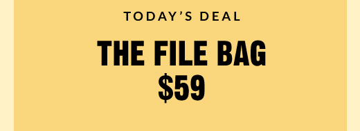TODAY'S DEAL | THE FILE BAG $59