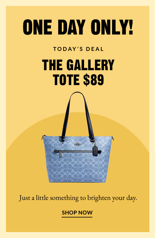 ONE DAY ONLY! | THE GALLERY TOTE $89 | SHOP NOW