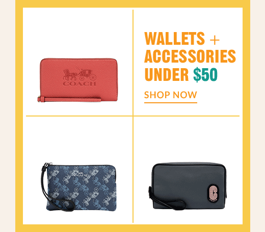 WALLETS + ACCESSORIES UNDER $50 | SHOP NOW
