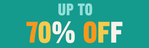 UP TO 70% OFF