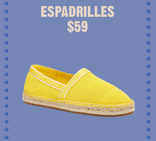 ESPADRILLES $59
