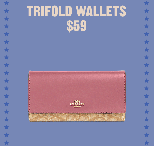 TRIFOLD WALLETS $59