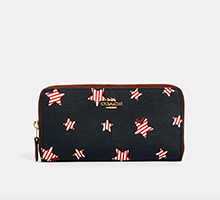 ACCORDION ZIP WALLET $80