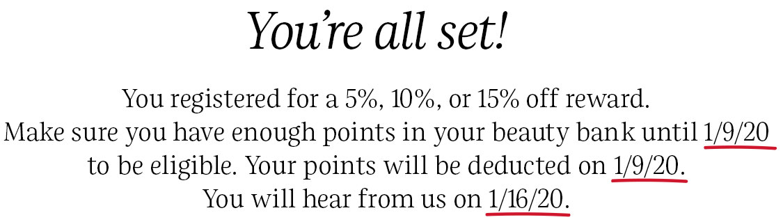 You're all set!