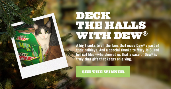 Deck the Halls with Dew - see the winner