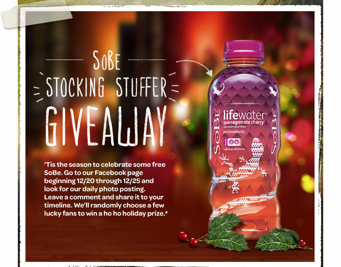 A perfect holiday pairing from SoBe.
