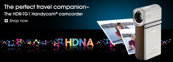 The perfect travel companion - The HDR-TG1 Handycam camcorder - Shop now