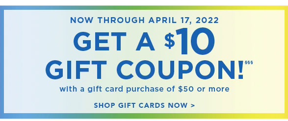 Get a $10 Gift Coupon