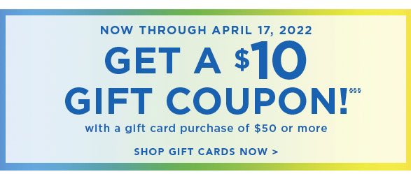 Get a $10 Gift Coupon