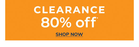 80% Off Clearance