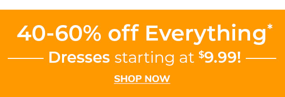 40-60% Off Entire Site