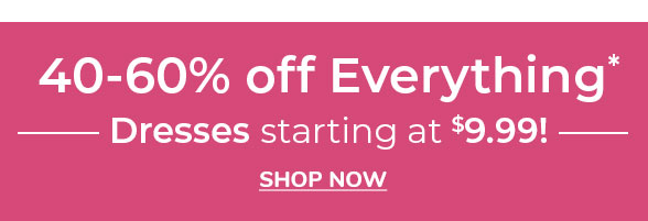 40-60% Off Entire Site