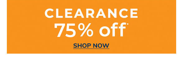 75% Off Clearance
