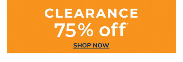 75% Off Clearance