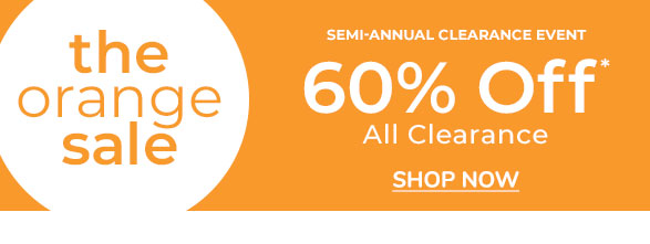 Orange Sale 60% Off Clearance