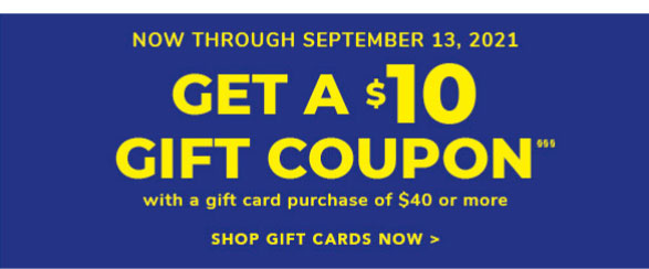 Get a $10 Gift Coupon! 