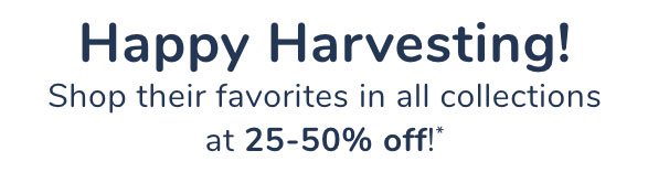 Happy Harvesting text