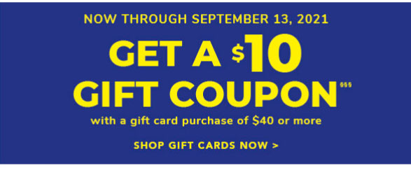 Get a $10 Gift Coupon! 